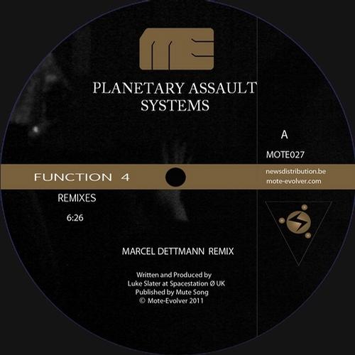 image cover: Planetary Assault Systems - Function 4 Remixes EP 1 (MOTE027D)