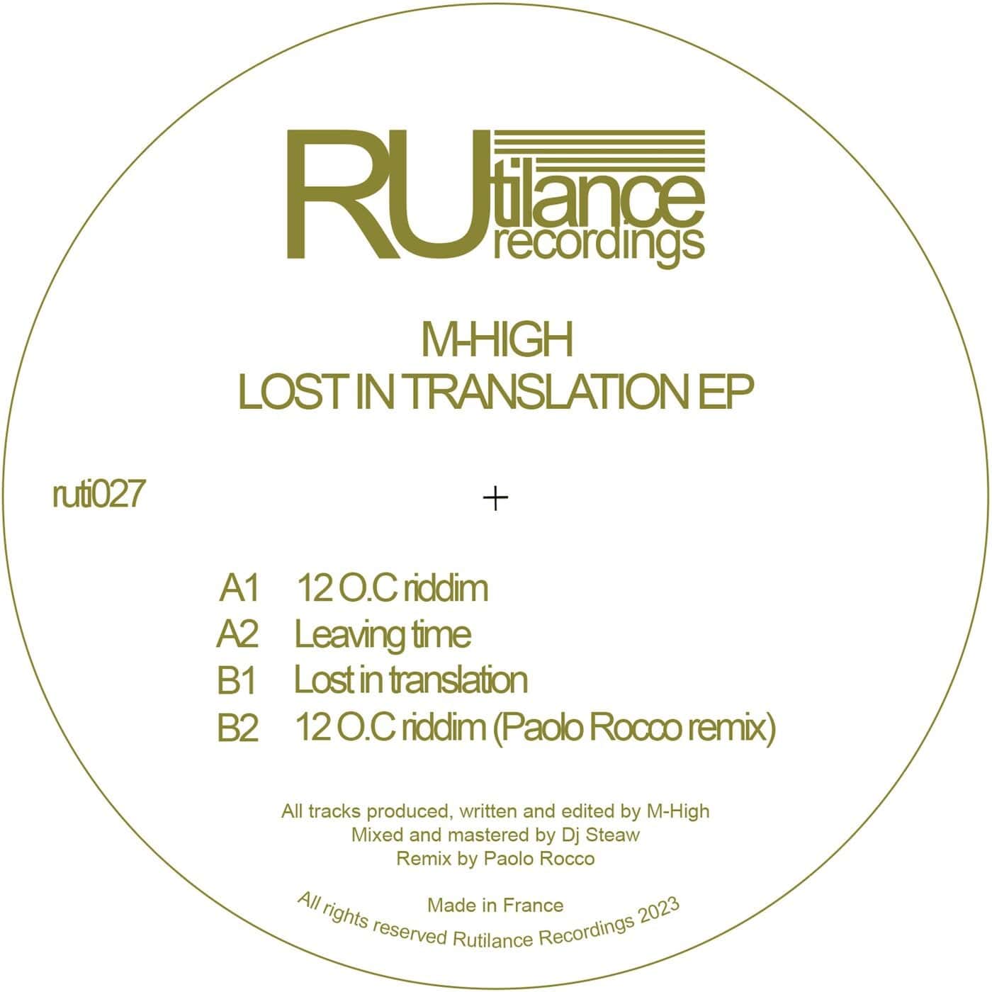Download M-High - Lost In Translation EP on Electrobuzz