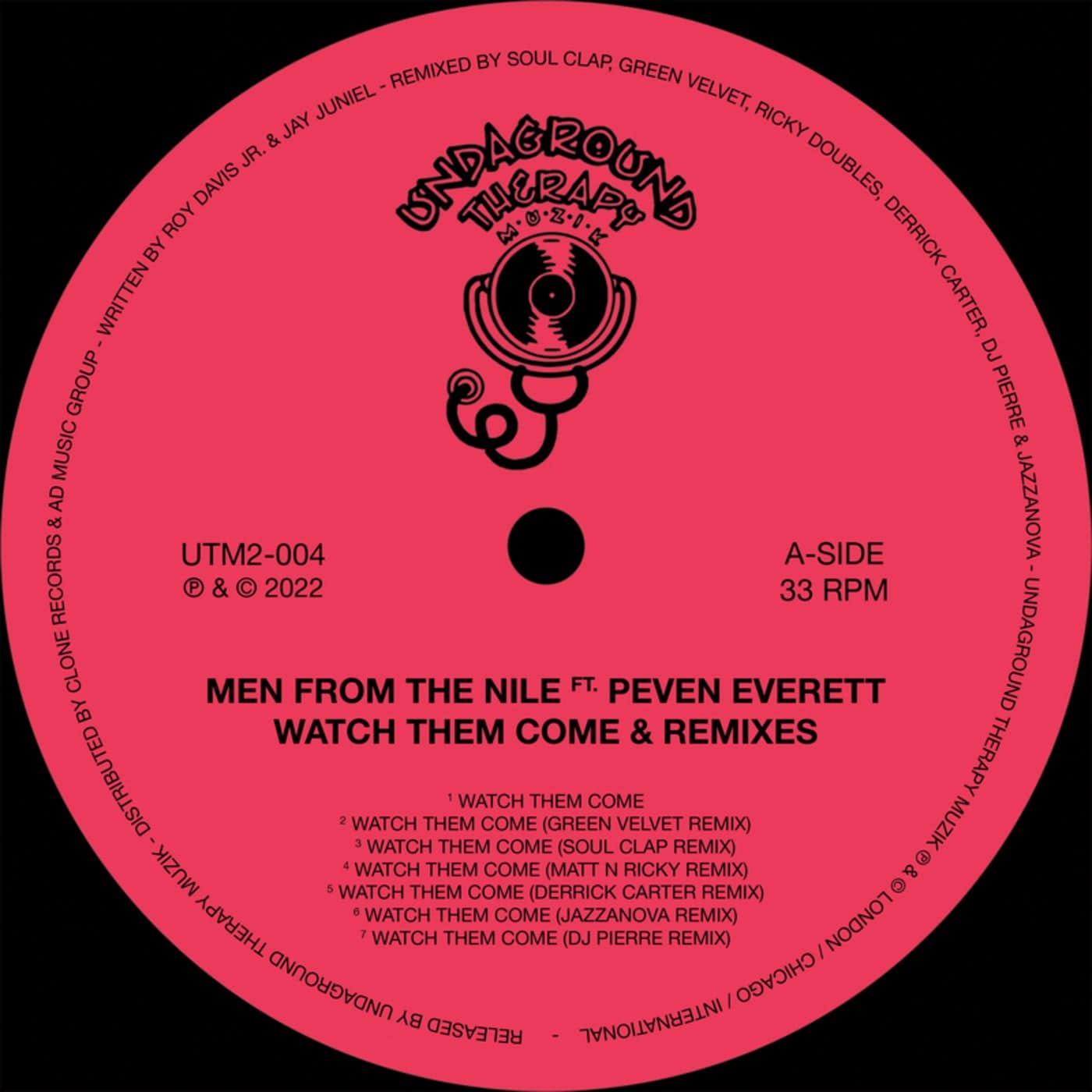 Download Peven Everett, Roy Davis Jr, Men From The Nile - Watch Them Come & Remixes (Reissue) on Electrobuzz