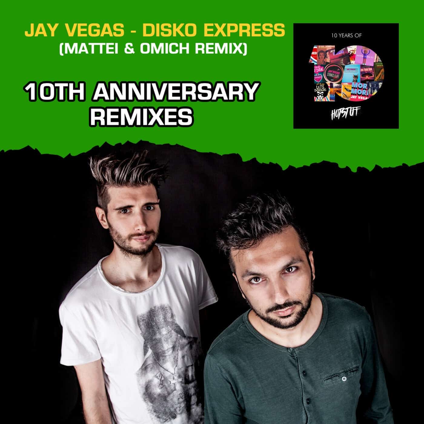 Release Cover: Jay Vegas - Disko Express (10th Anniversary Remixes) on Electrobuzz