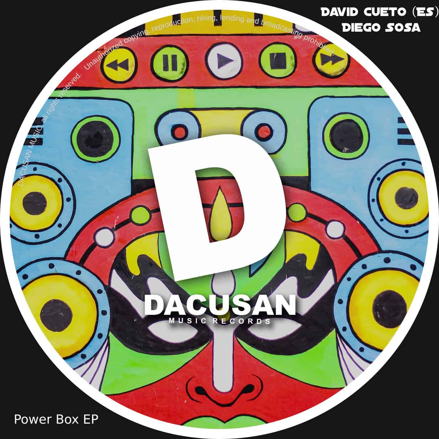 Release Cover: David Cueto (ES), Diego Sosa - Power Box EP on Electrobuzz