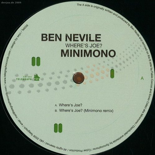Ben Nevile – Where’s Joe [TEL038]
