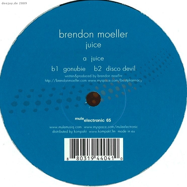 image cover: Brendon Moeller – Juice [MULE065]