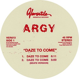 Argy - Daze To Come EP