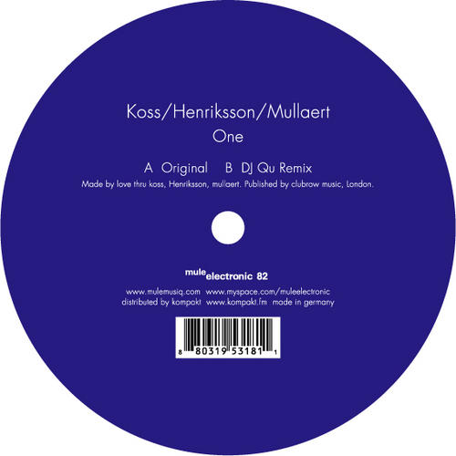 image cover: Koss Henriksson & Mullaert - One [ME82]