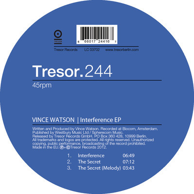 image cover: Vince Watson - Interference EP [TRESOR244]