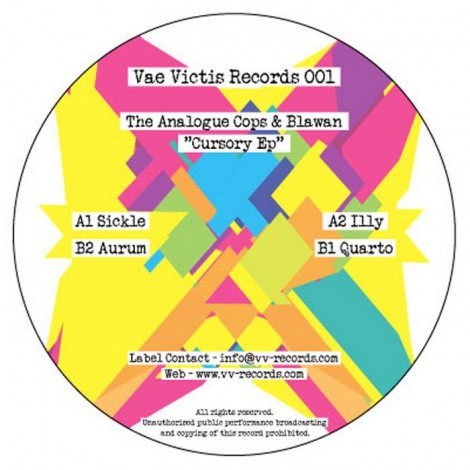 The Analogue Cops and Blawan – Cursory EP (VVR001)