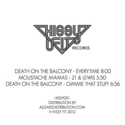 image cover: Death On The Balcony, Moustache Mamas - Hissy Fit 001 [HISSY001]