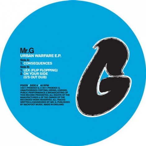 Mr G – Urban Warfare EP (PG039)