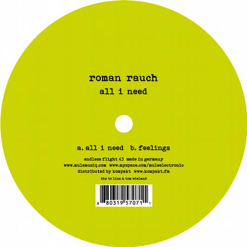 image cover: Roman Rauch - All I Need (EF43)
