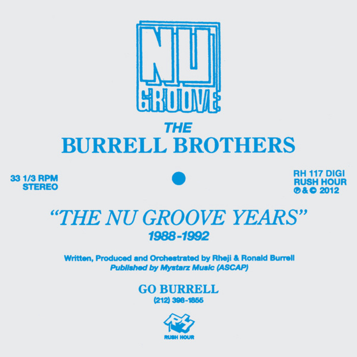 image cover: The Burrell Brothers Presents NU Groove Years EP (LP Extra Tracks)(RH117DIGI)