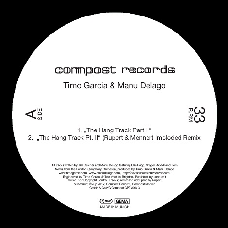 image cover: Timo Garcia & Manu Delago - The Hang Track Pt. II [CPT3983]
