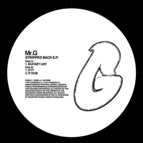 image cover: Mr. G - Stripped Back EP (PG041)