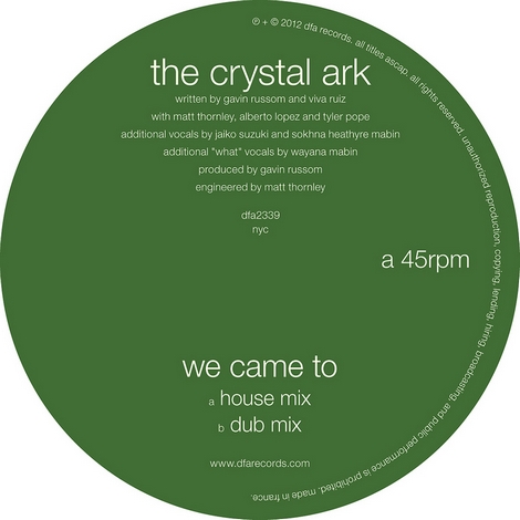 image cover: The Crystal Ark - We Came To (Versions) (469737)