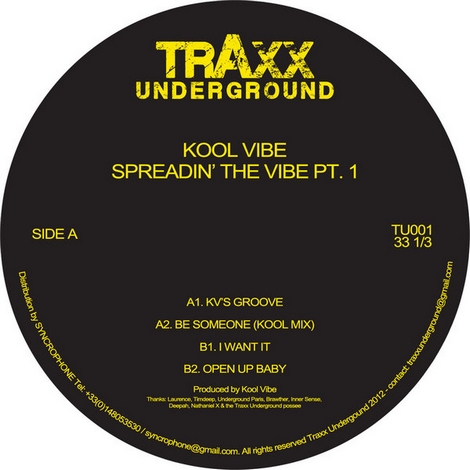 image cover: Kool Vibe - Spreadin The Vibe Pt 1 (TU001)