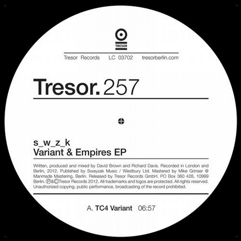 image cover: S_W_Z_K - Variant & Empires EP (TRESOR257)