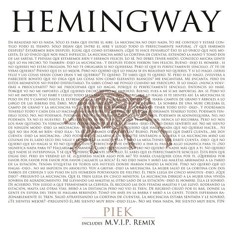 image cover: Piek feat. Samuel Fitch & Mianyo / Hemingway [FIAKUN008]