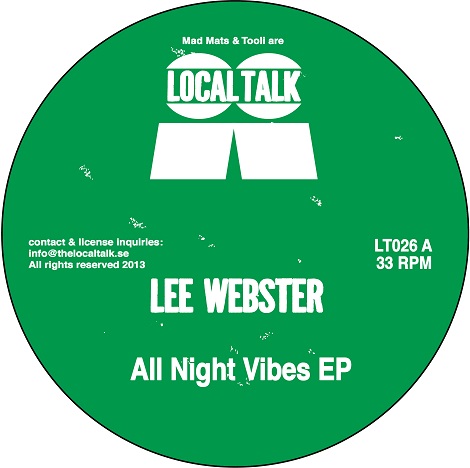 Lee Webster - All Night Vibes EP