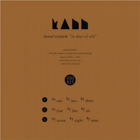 Daniel Stefanik – In Days Of Old [KANN050815]