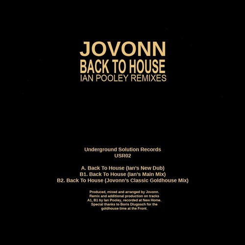 image cover: Jovonn - Back To House