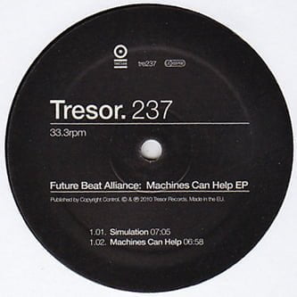 image cover: Future Beat Alliance - Machines Can Help EP [TRESOR237D]
