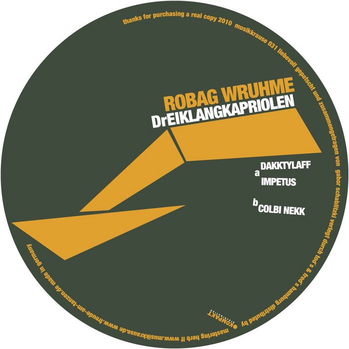 image cover: Robag Wruhme – Dreiklangkapriolen [MK031]