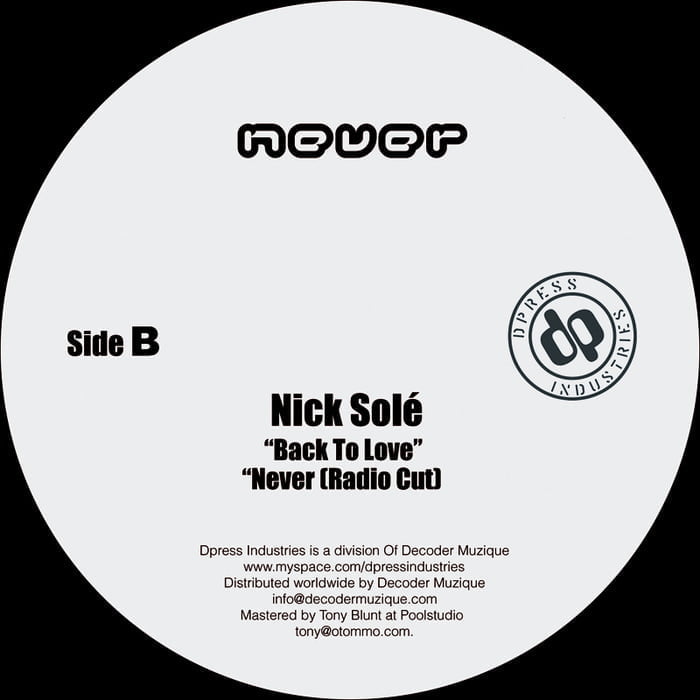 image cover: Nick Sole - Never [DPRESS037]