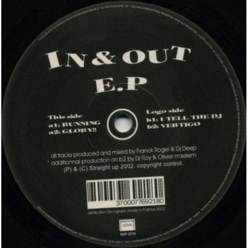 Franck Roger, DJ Deep – In And Out Project [STUP008]