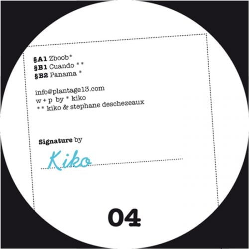 Ginos And Kiko – Zboob EP [SIGNATURE04]