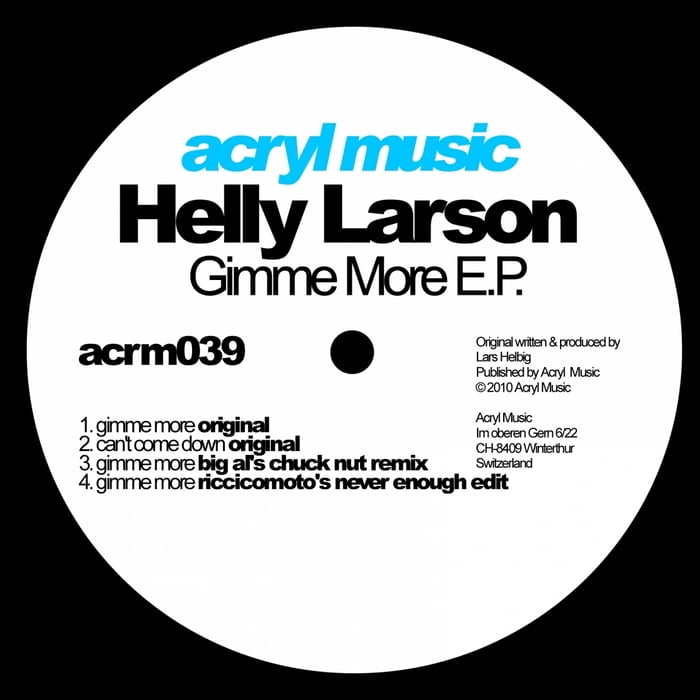 image cover: Helly Larson - Gimme More [ACRM039]