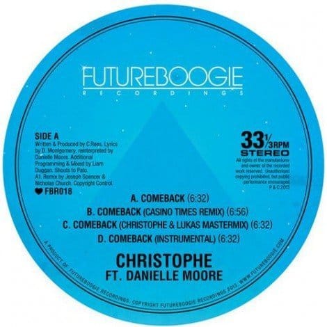 image cover: Danielle Moore, Christophe - Comeback EP [FBR018]