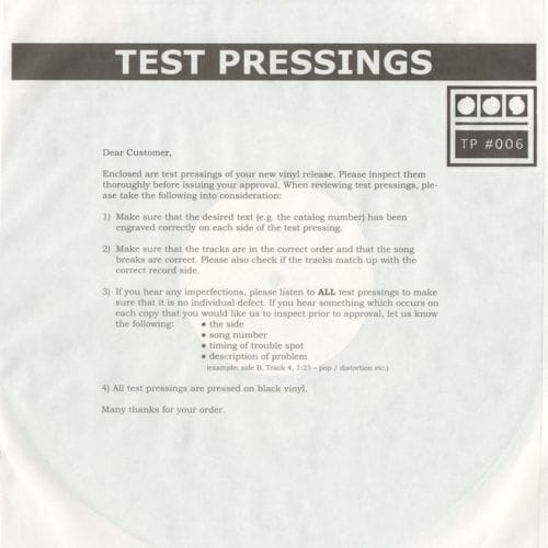 image cover: Demdike Stare - Testpressing#006