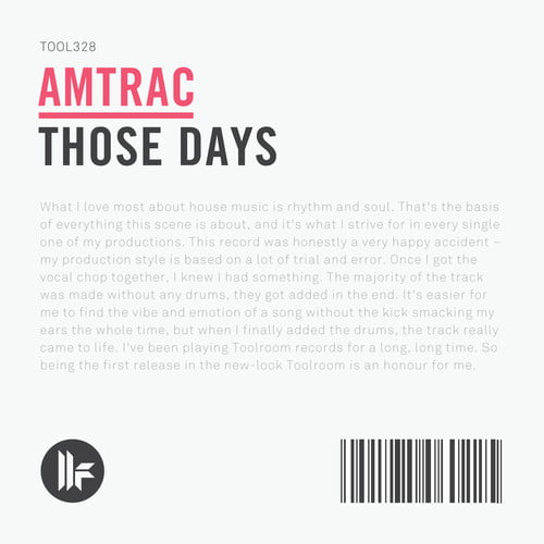 image cover: Amtrac - Those Days [Toolroom Records]