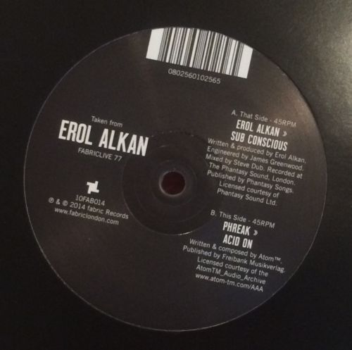 image cover: Erol Alkan - Subconscious [VINYL Fabric]