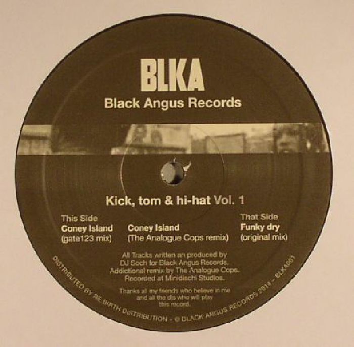 image cover: DJ Soch - Kick Tom & Hi-Hat Vol.1 EP [Black Angus]