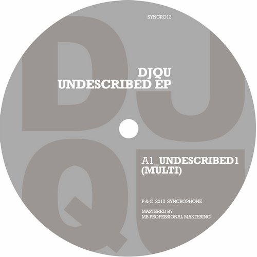 image cover: DJ QU - Undescribed - EP [65163]