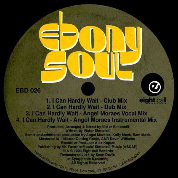 image cover: Ebony Soul aka Victor Simonelli - I Can Hardly Wait