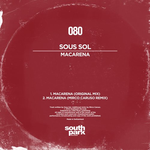 image cover: Sous Sol - Macarena [Southpark080]