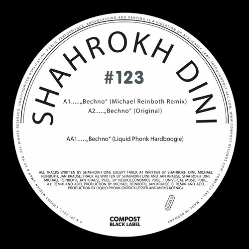 image cover: Shahrokh Dini - Compost Black Label #123 - Bechno EP [CPT4651]