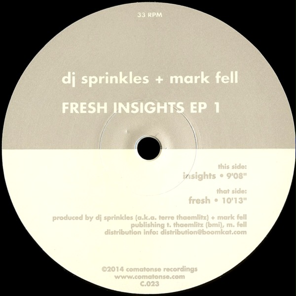 QdtRlS DJ Sprinkles / Mark Fell - Fresh Insights (EP 1) [VINYLC.023]