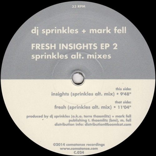 Dj Sprinkles & Mark Fell – Fresh Insights EP 2 [VINYLC.024]