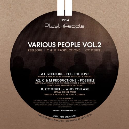 Reelsoul, C & M Productions, Cotterell – Various People Vol.2 [VINYLPPR04]