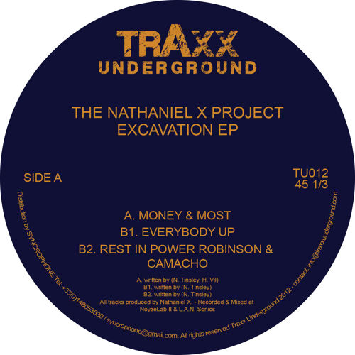 image cover: The Nathaniel X Project - Excavation EP [VINYLTU012]
