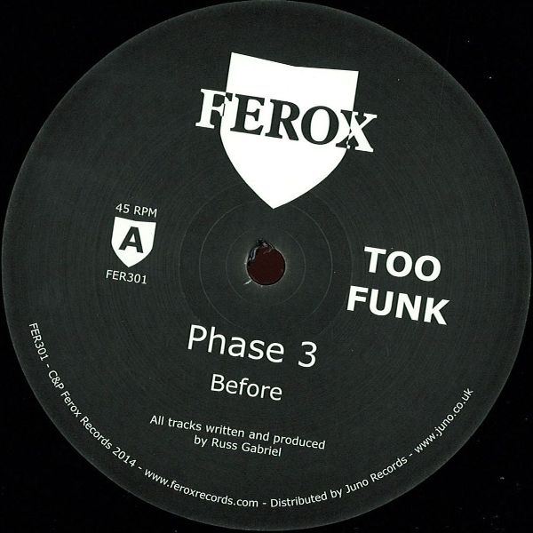 image cover: Too Funk - Phase 3 [VINYLFER301]