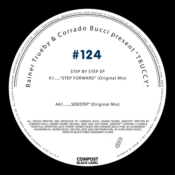 image cover: Rainer Trueby & Corrado Bucci Present Truccy - Compost Black Label #124 - Step By Step EP [CPT466-1]