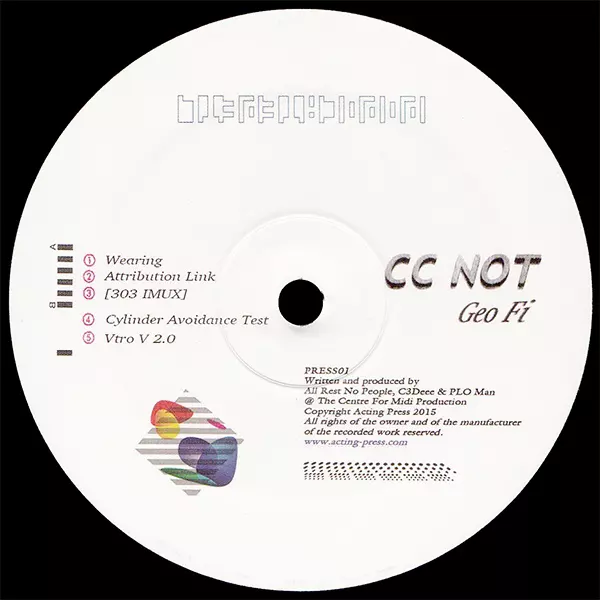 image cover: CC Not - Geo FI [VINYLPRESS01]