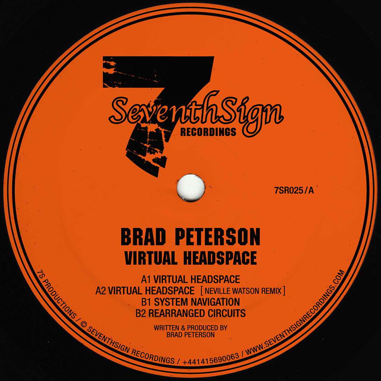 image cover: Brad Peterson - Virtual Headspace EP [7SR025]