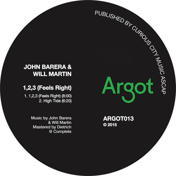 image cover: John Barera - 123 (Feels Right) [ARGOT013]