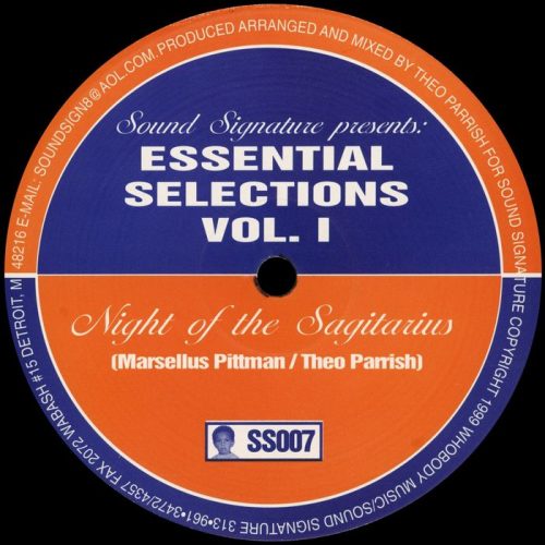 Marcellus Pittman & Theo Parrish – Essential Selections Vol. 1 [SS007]