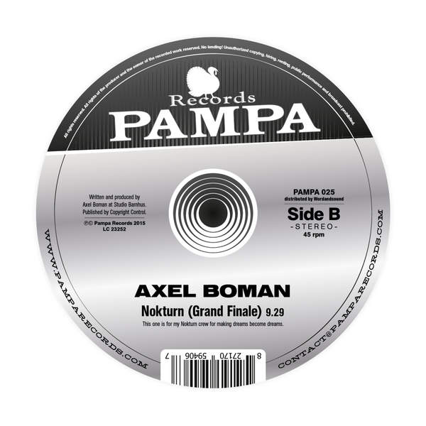 image cover: Axel Boman - 1979 [PAMPA025]